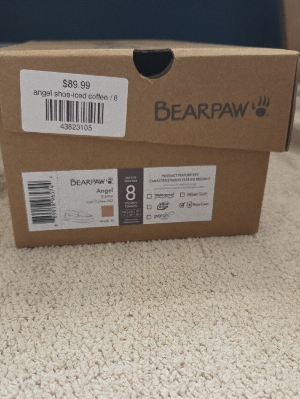 BearPaw Women's Tan Suede Shearling-Lined Slip-On Loafers - Picture 2 of 4